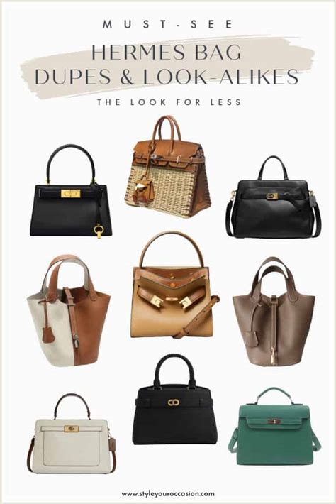 kelly hermes bag dupe|hermes look alike bags.